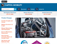 Tablet Screenshot of capitolmobility.co.uk